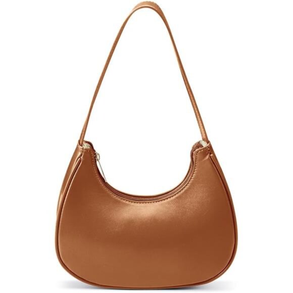 Shoulder Bags Mini Clutch with Zipper Orange - Picture 1 of 7